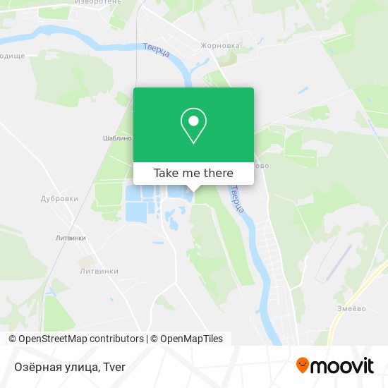 Озёрная улица map