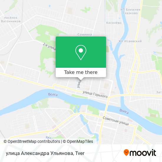 улица Александра Ульянова map