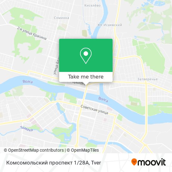 Комсомольский проспект 1/28А map