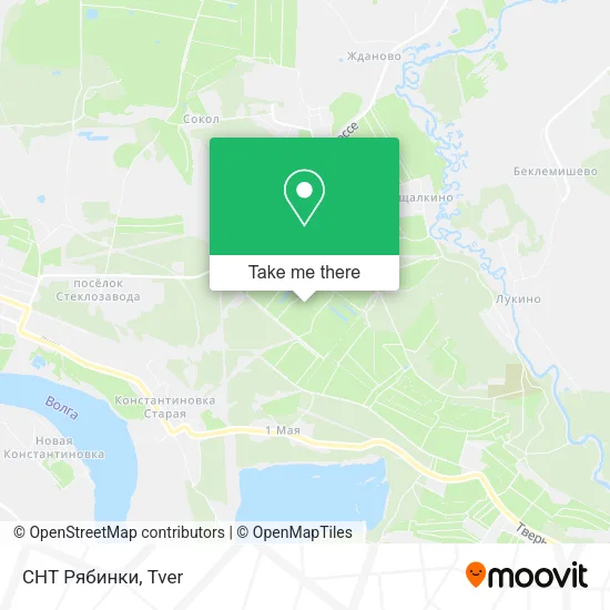 СНТ Рябинки map