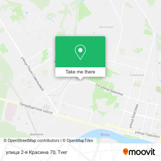 улица 2-я Красина 70 map