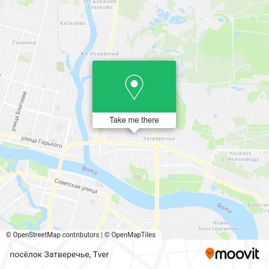 посёлок Затверечье map