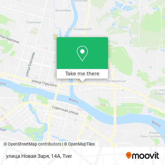 улица Новая Заря, 14А map