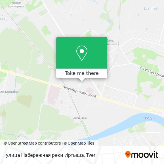 улица Набережная реки Иртыша map