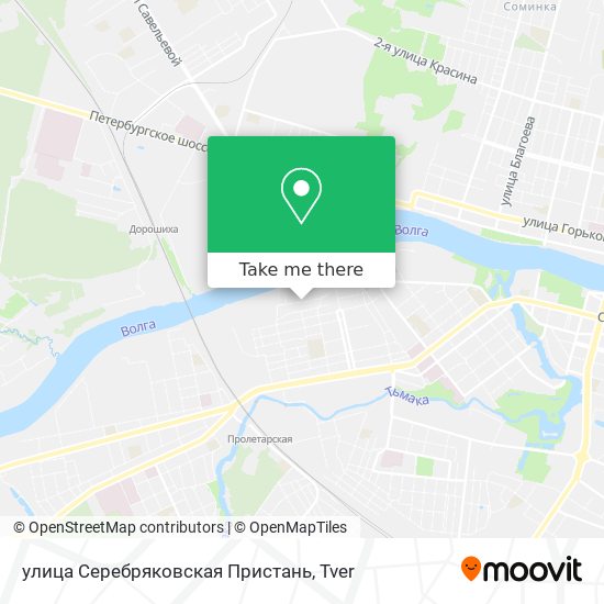 улица Серебряковская Пристань map