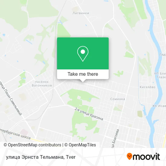 улица Эрнста Тельмана map