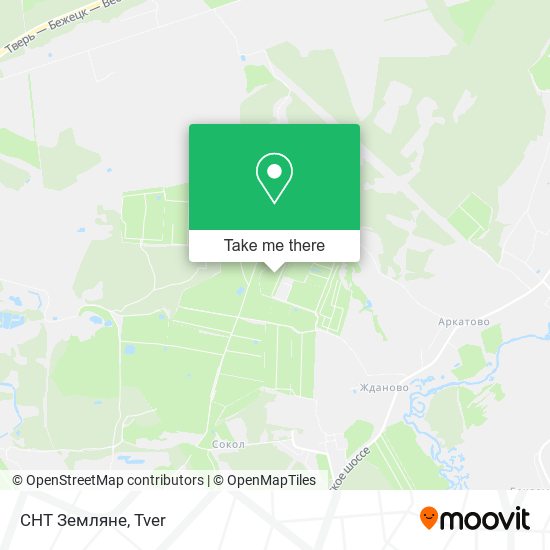 СНТ Земляне map