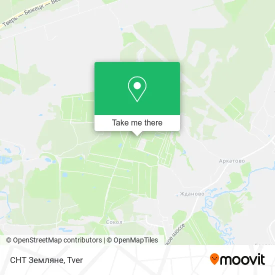 СНТ Земляне map