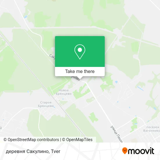 деревня Сакулино map