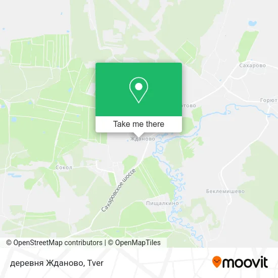 деревня Жданово map
