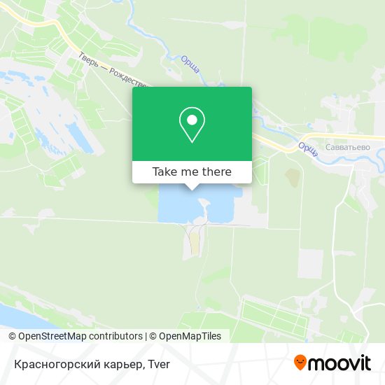 Красногорский карьер map