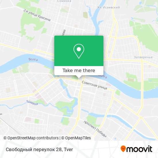 Свободный переулок 28 map