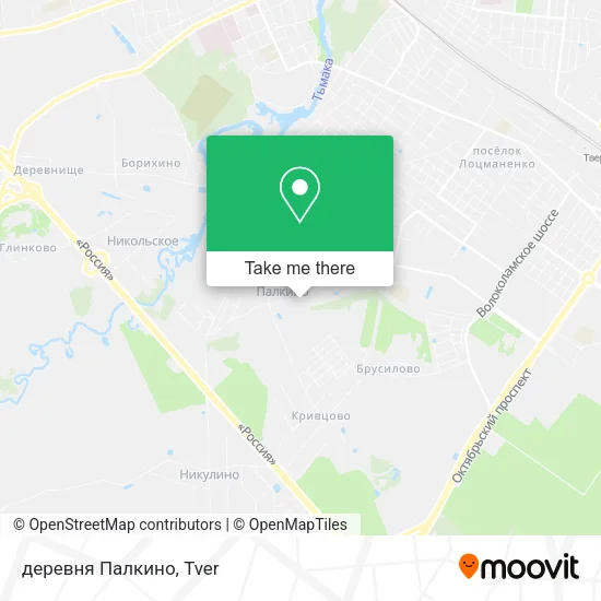 деревня Палкино map