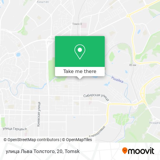 улица Льва Толстого, 20 map
