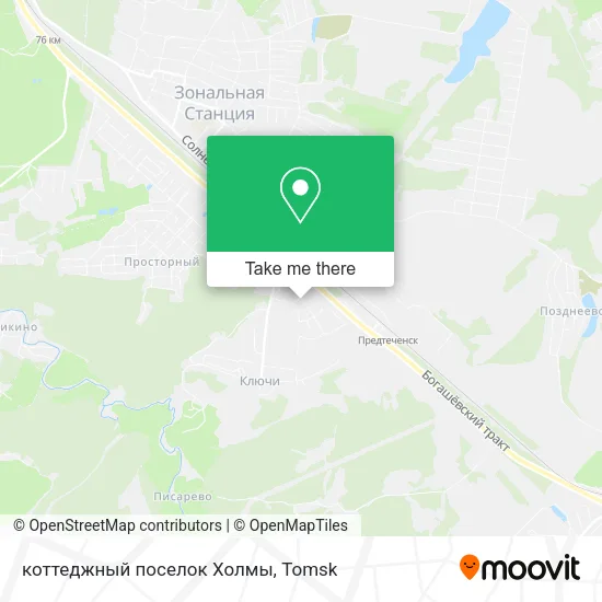 коттеджный поселок Холмы map