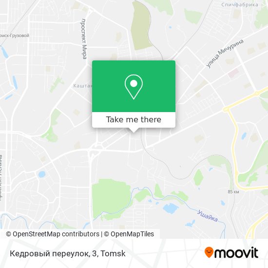 Кедровый переулок, 3 map