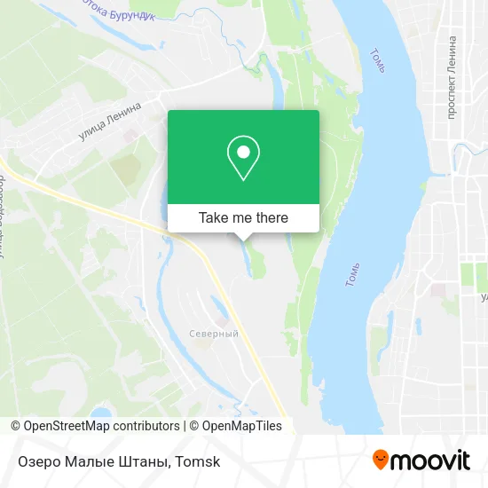 Озеро Малые Штаны map