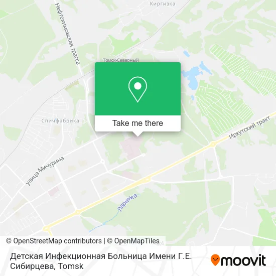 Детская Инфекционная Больница Имени Г.Е. Сибирцева map