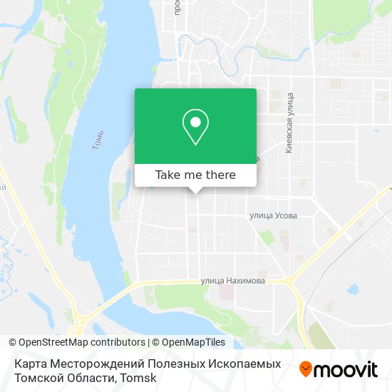 Карта Месторождений Полезных Ископаемых Томской Области map