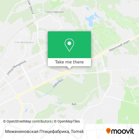 Межениновская Птицефабрика map