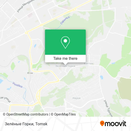 Зелёные Горки map