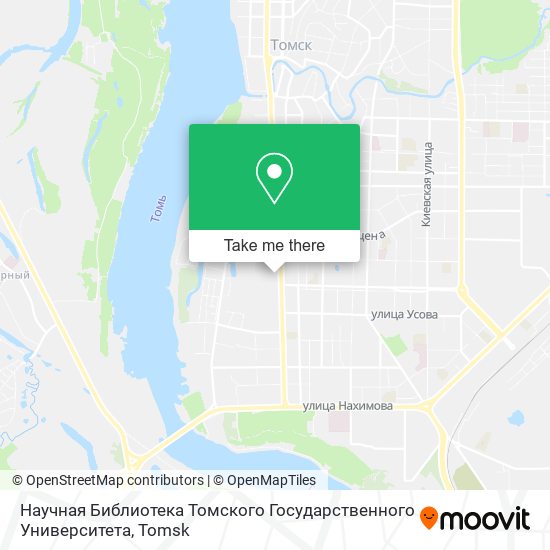 Научная Библиотека Томского Государственного Университета map