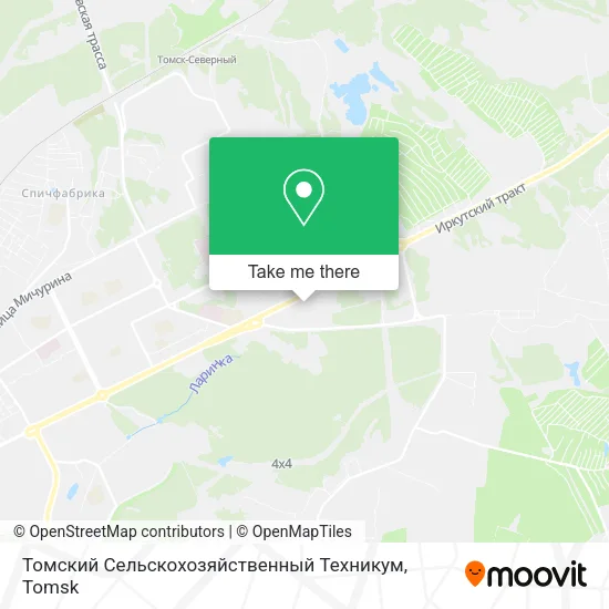 Томский Сельскохозяйственный Техникум map