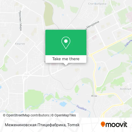 Межениновская Птицефабрика map