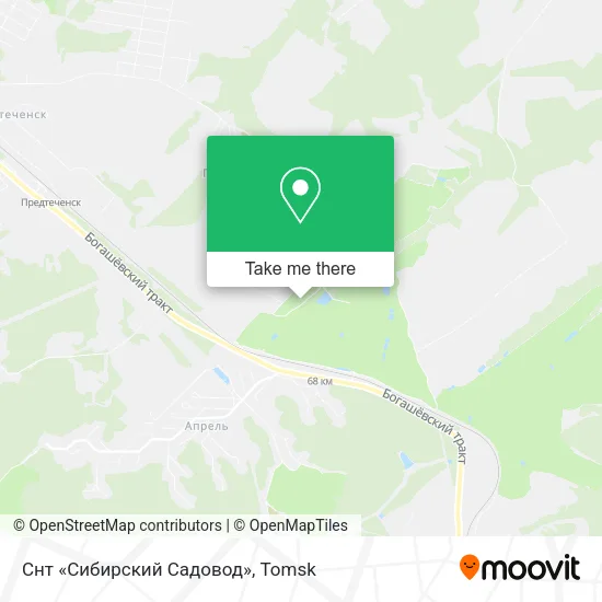 Снт «Сибирский Садовод» map