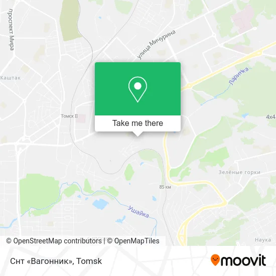 Снт «Вагонник» map