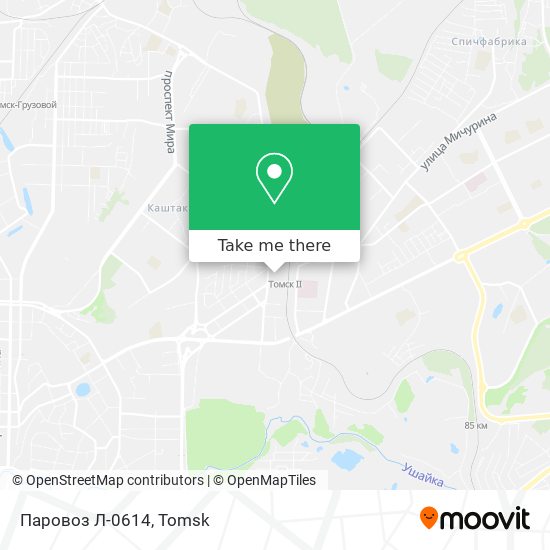 Паровоз Л-0614 map