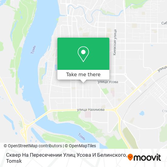 Сквер На Пересечении Улиц Усова И Белинского map