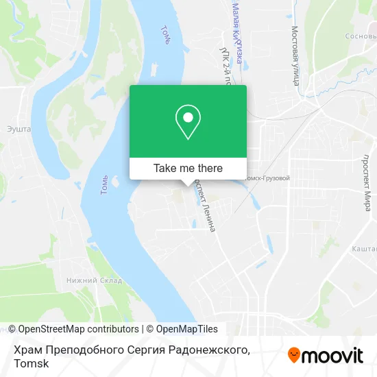 Храм Преподобного Сергия Радонежского map