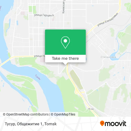 Тусур, Общежитие 1 map