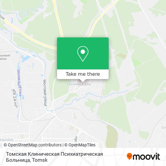 Томская Клиническая Психиатрическая Больница map