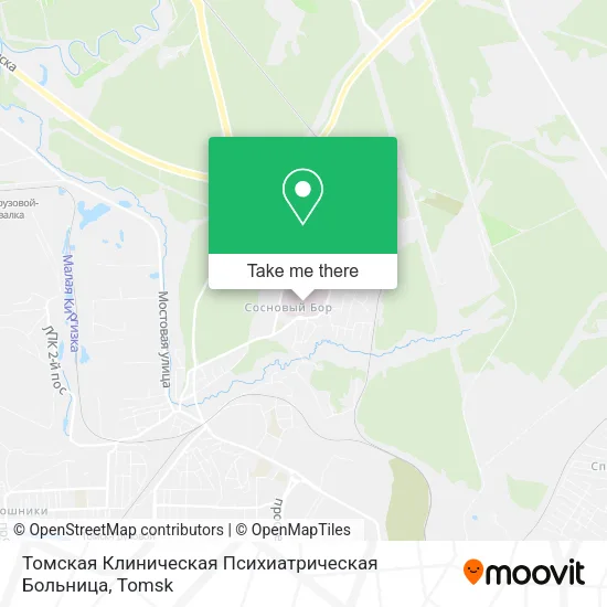 Томская Клиническая Психиатрическая Больница map