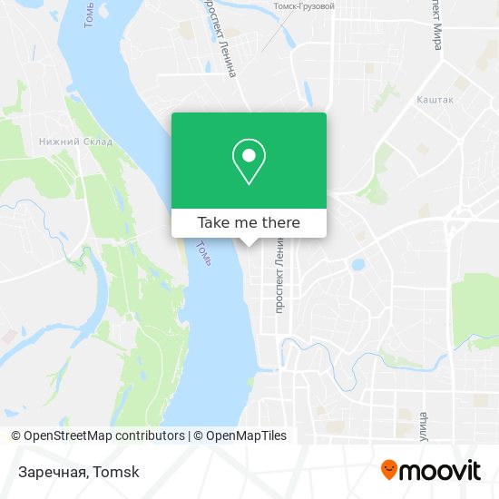 Заречная map
