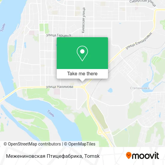 Межениновская Птицефабрика map