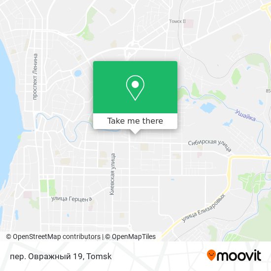 пер. Овражный 19 map