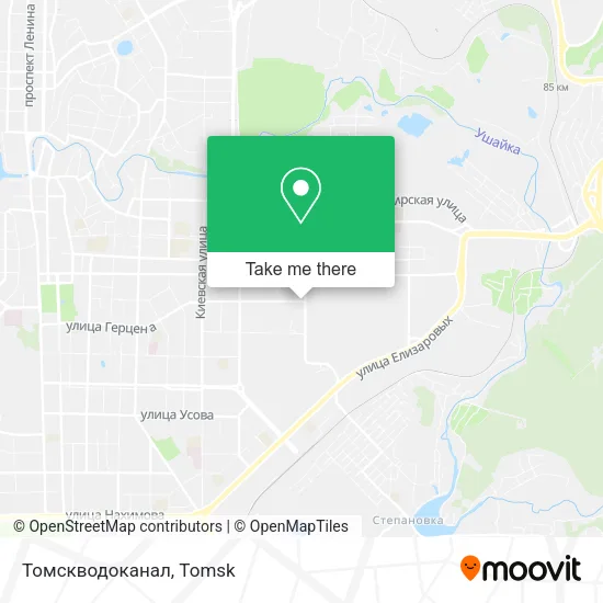 Томскводоканал map