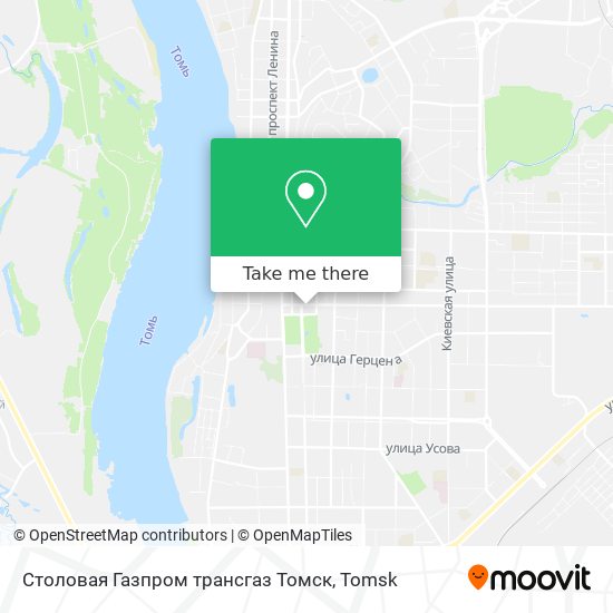 Столовая Газпром трансгаз Томск map