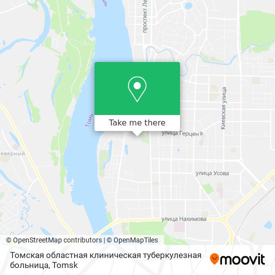 Томская областная клиническая туберкулезная больница map