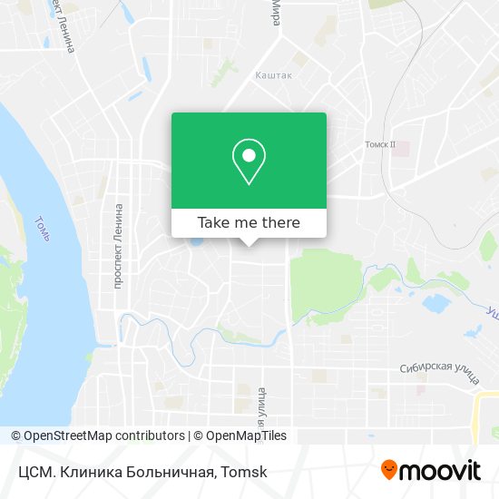 ЦСМ. Клиника Больничная map