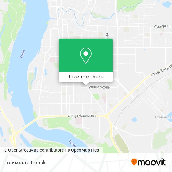 таймень map