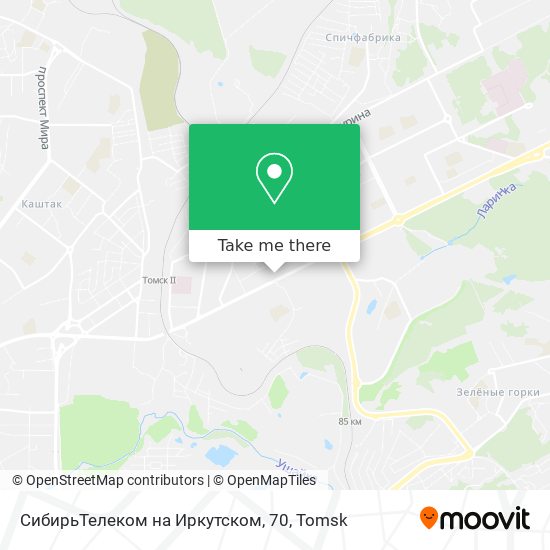 СибирьТелеком на Иркутском, 70 map