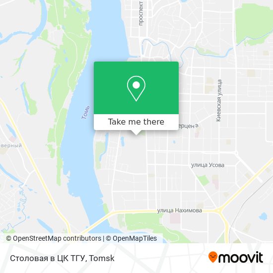 Столовая в ЦК ТГУ map