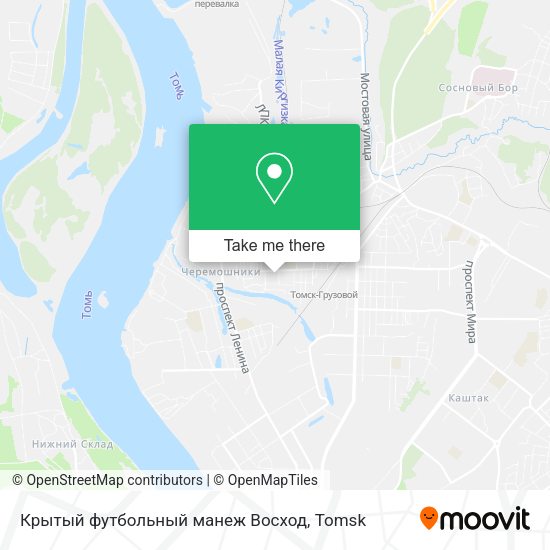 Крытый футбольный манеж  Восход map