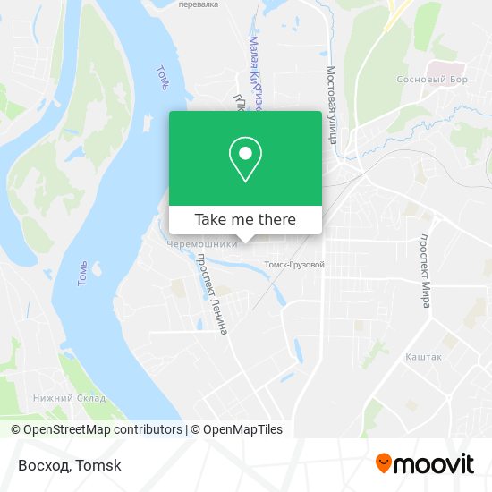 Восход map