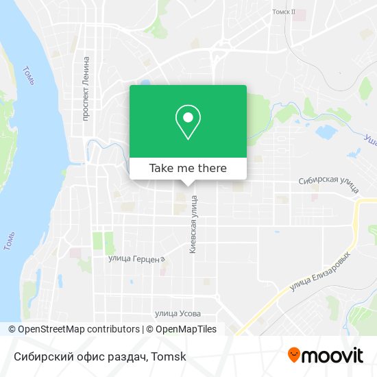 Сибирский офис раздач map