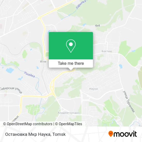 Остановка Мкр Наука map